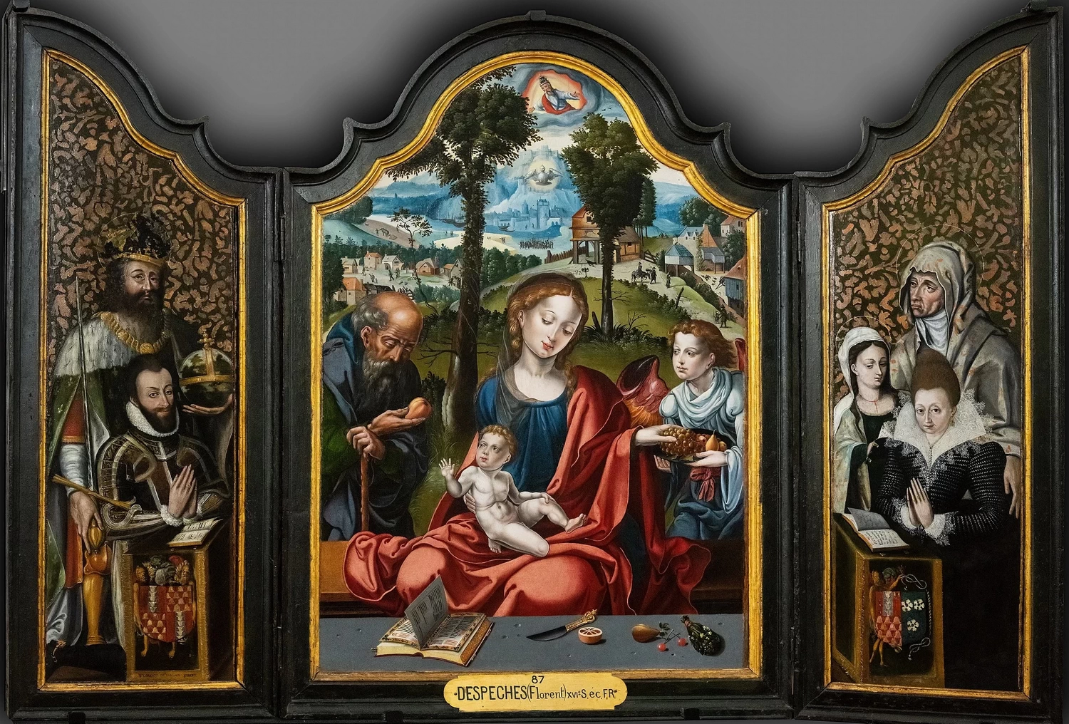 La Sacra Famiglia con donatori - Musée des Beaux, Arts de Narbonne